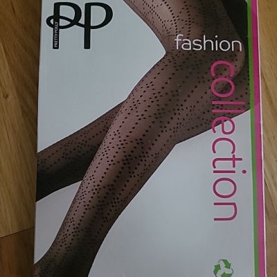 Pretty Polly NPAXN5 Geometric Dot Tights Black One Size